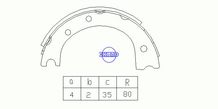 TOYOTA Coaster Dyna Totyace Qiick Delivery Drum Brake shoes OEM:46550-36030 MK2257 GS7088, OK-BS279